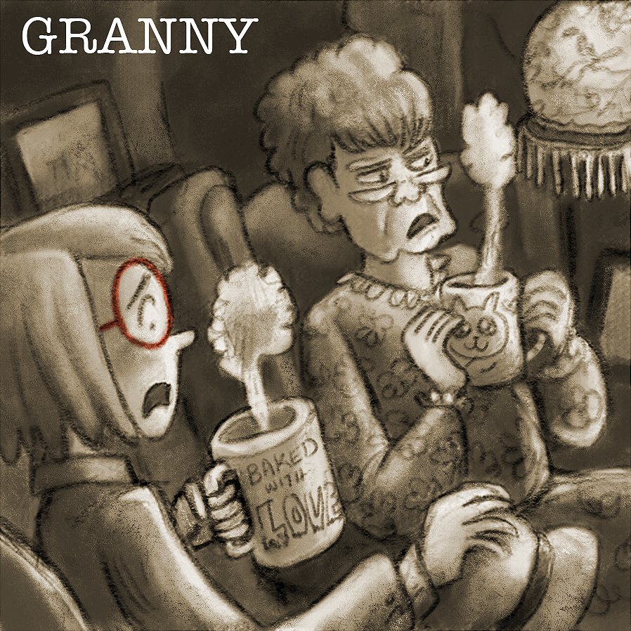 Granny (human) - Desperate 3rd generation owner of a bakery. During the crime, she claimed to have been working on a secret recipe to revive her business, when she found her vault broken in and rare ingredient missing. Granny is known for bribing ci