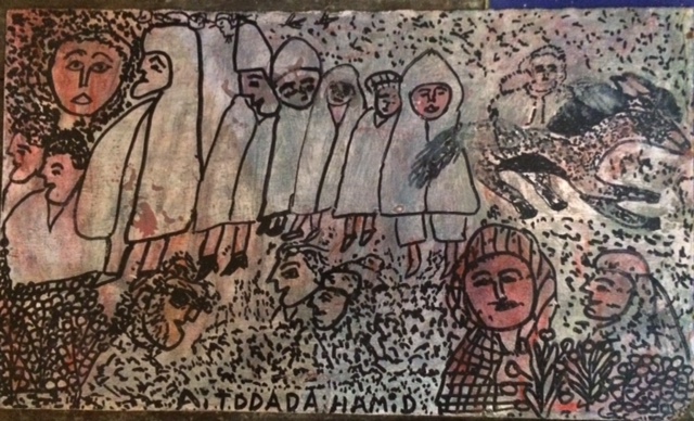 Origine : Essaouira, Maroc Auteur : AIT DADA Taille : 33 x 56 cm Ref : AD 020 Prix : vendu