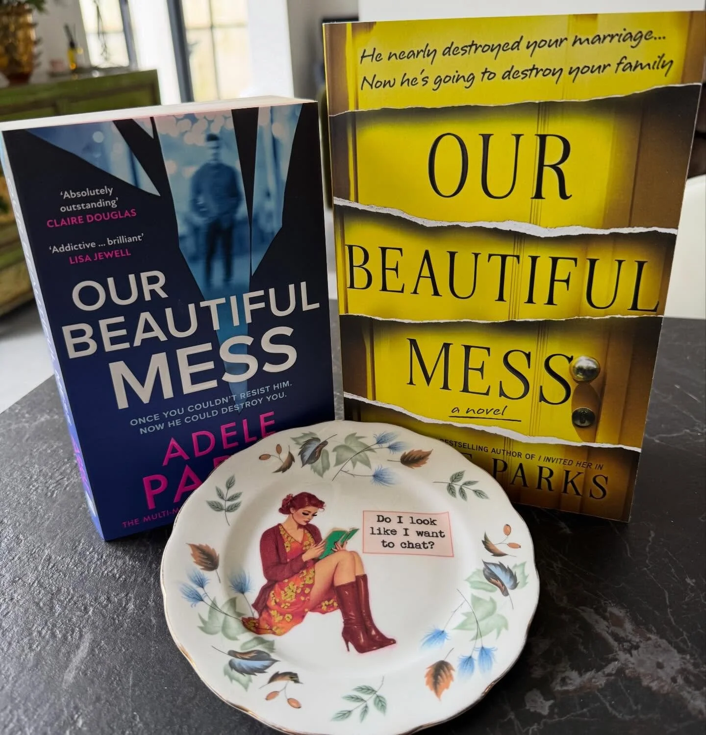 GIVEAWAY!! 📘📒 To celebrate the launch of OUR BEAUTIFUL MESS in American (Tuesday 10th Feb) and paperback in the UK (12th March) I&rsquo;m doing a giveaway of a signed copy (edition of your choice) and one of my up cycled vintage plates. I buy vinta