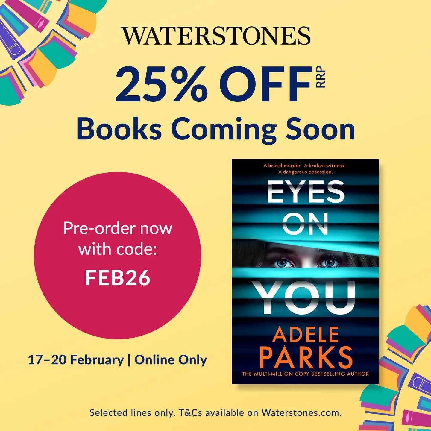 This is the best cover and title reveal ever because it comes with a 25% discount!! My new hardback is out in August and if that wasn&rsquo;t exciting enough to hear in one day, I&rsquo;m now letting you know you can pre-order and get 25% off!! 
The 