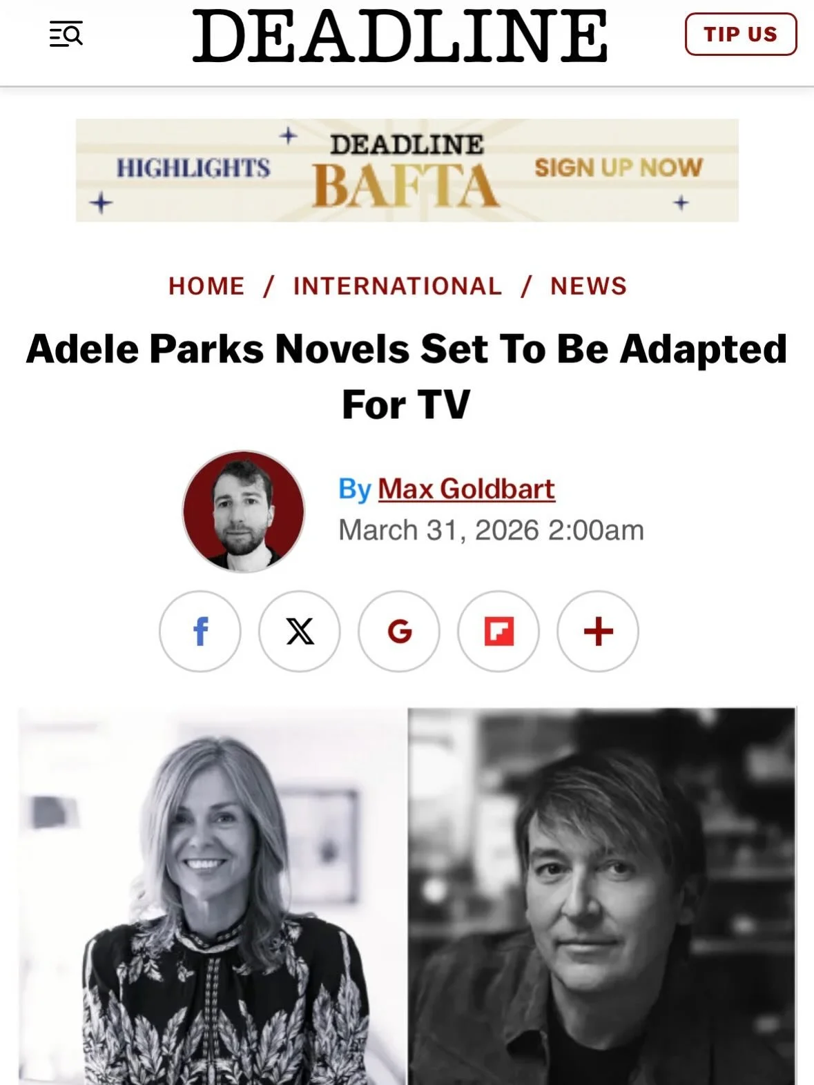 Ridiculously exciting to share this @deadline announcement that the bestseller OUR BEAUTIFUL MESS (currently Nu 3 in @thetimes chart) and a selection of my other titles that feature the &lsquo;Connie gang&rsquo; are in development with @studiocanaluk