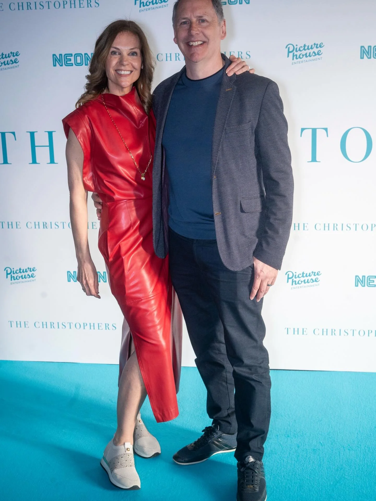 Ok, I hope you are not bored of seeing me on red carpets (or in this case blue) as I&rsquo;m certainly not bored of it! I&rsquo;m enjoying g it enormously as I join my brilliant producer husband, supporting the release of THE CHRISTOPHERS. It&rsquo;s