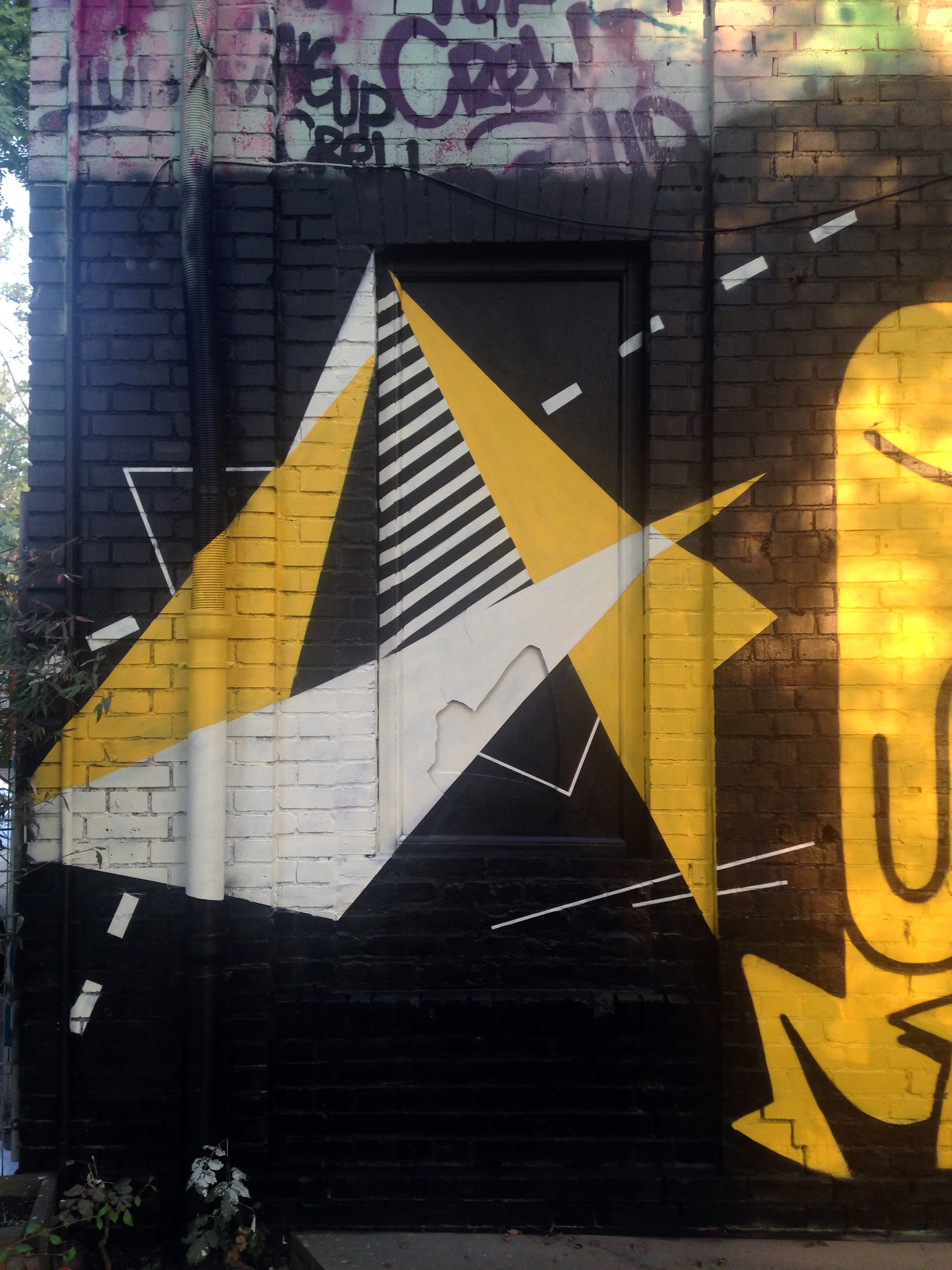  Wall piece painted as part of group exhibition - Dubl Trubl.   