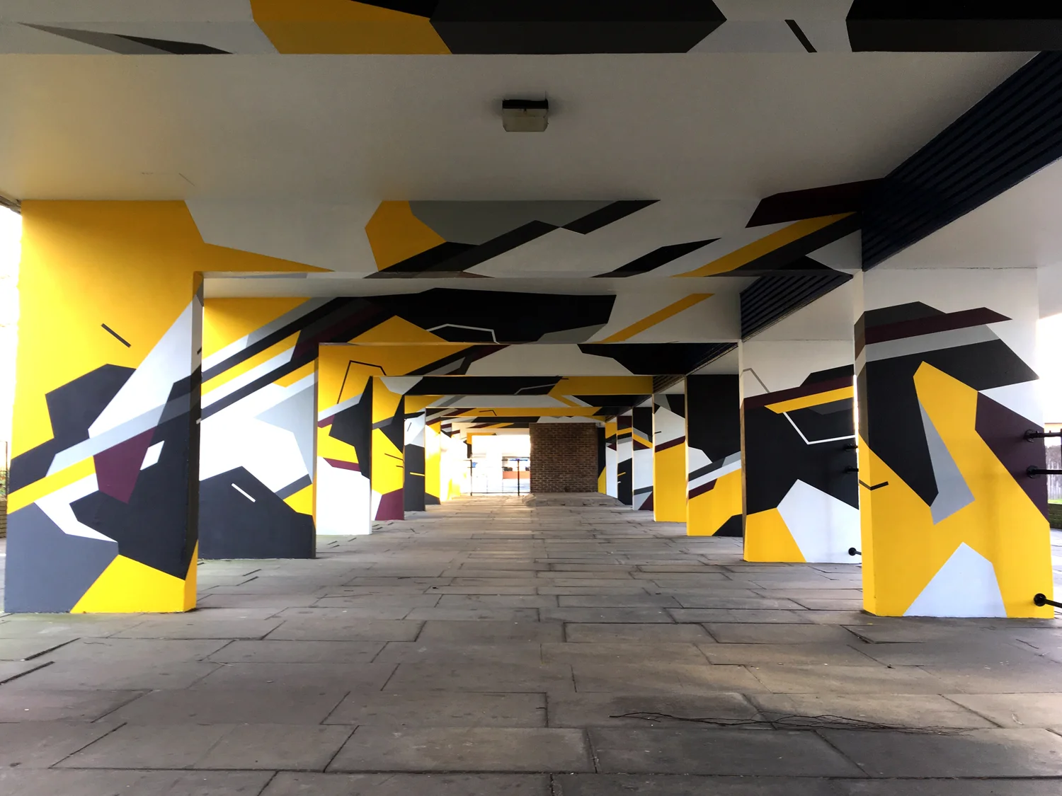  Mural on the Thamesmead estate, London.&nbsp;Commissioned by architects Levitt Bernstein &amp; the Peabody Trust 