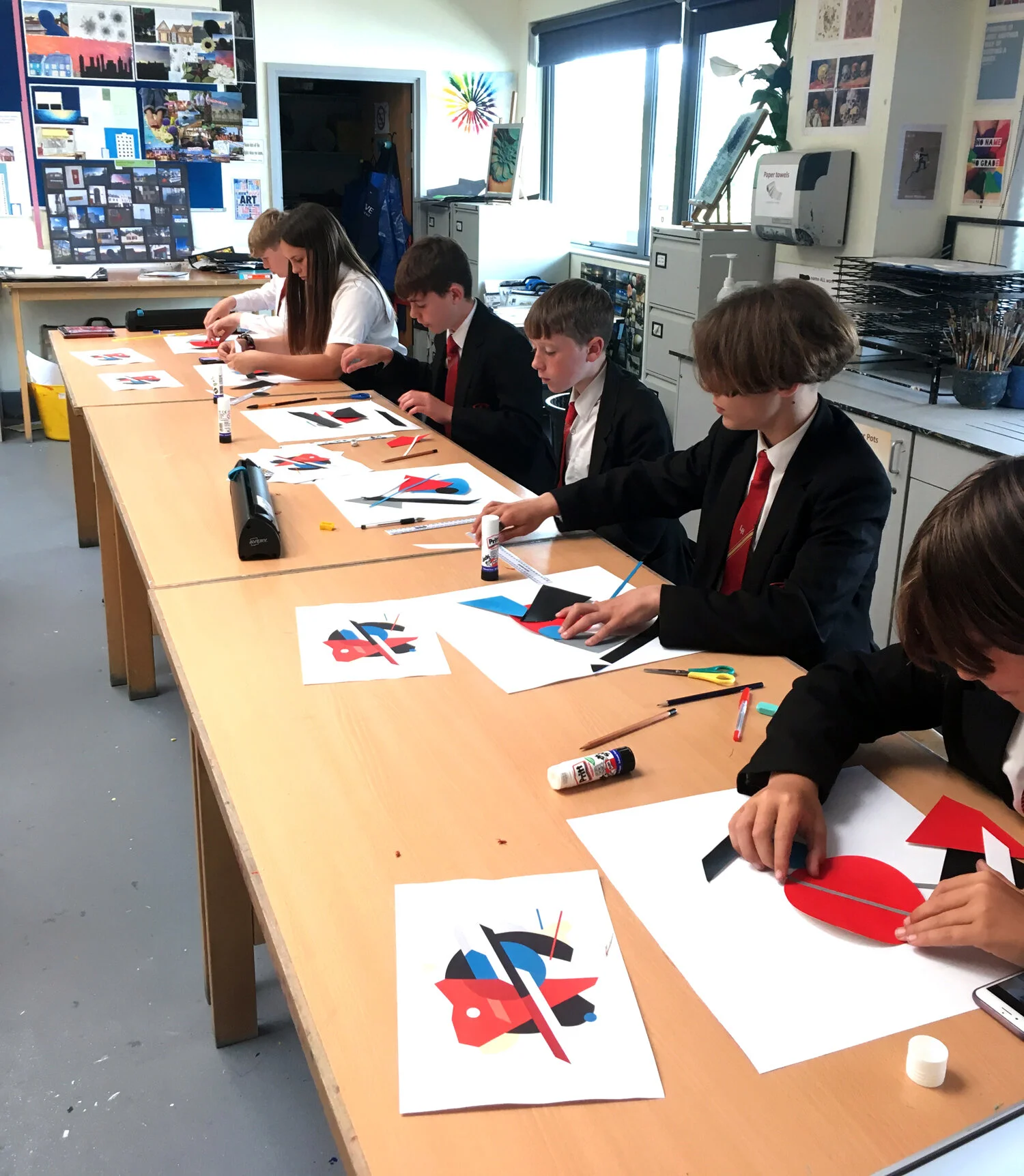  Workshops with year 8 &amp; 9 pupils at Le Rocquier School, Jersey.  
