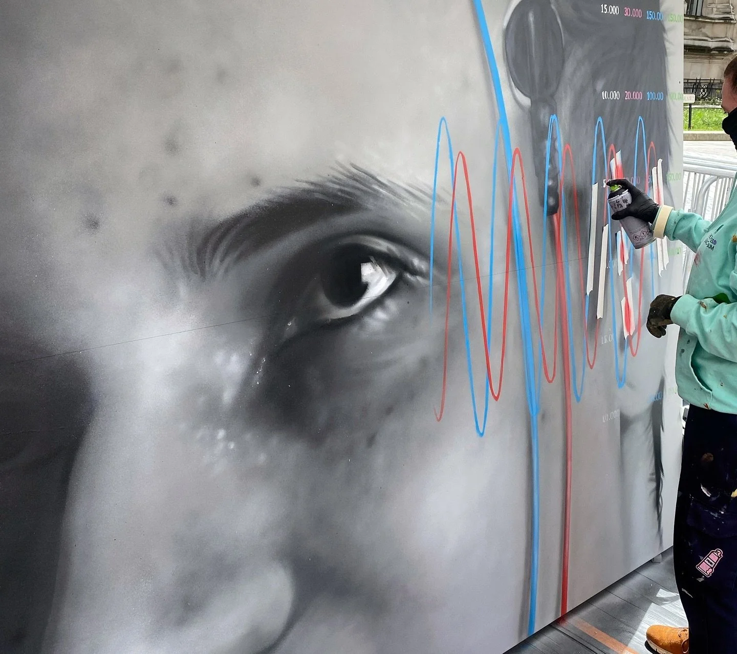 We&rsquo;ve caught our breath after a fantastic&nbsp;@exrdfestival weekend - with this year&rsquo;s 10 artists dodging the rain and bringing their artworks to life over two days of live painting. 

@zabouartist collaborated with Danielle Curtin from 