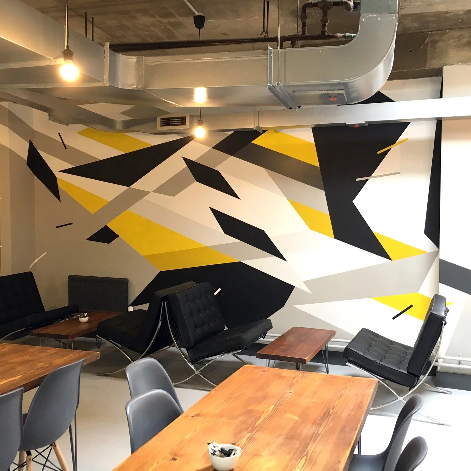Mural commission for 'Werks' coworking space, Brighton.