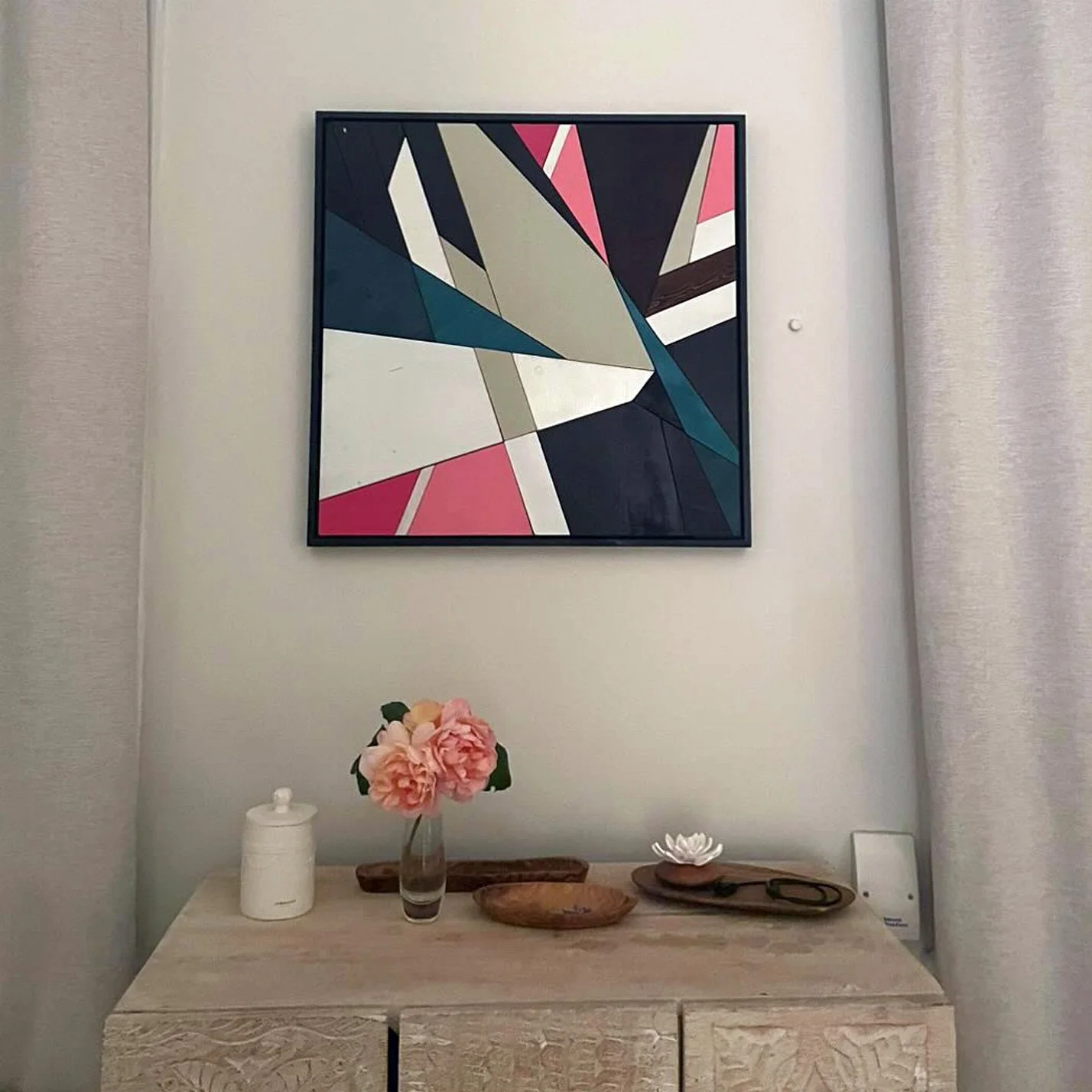 'Northern Lights' piece in situ.