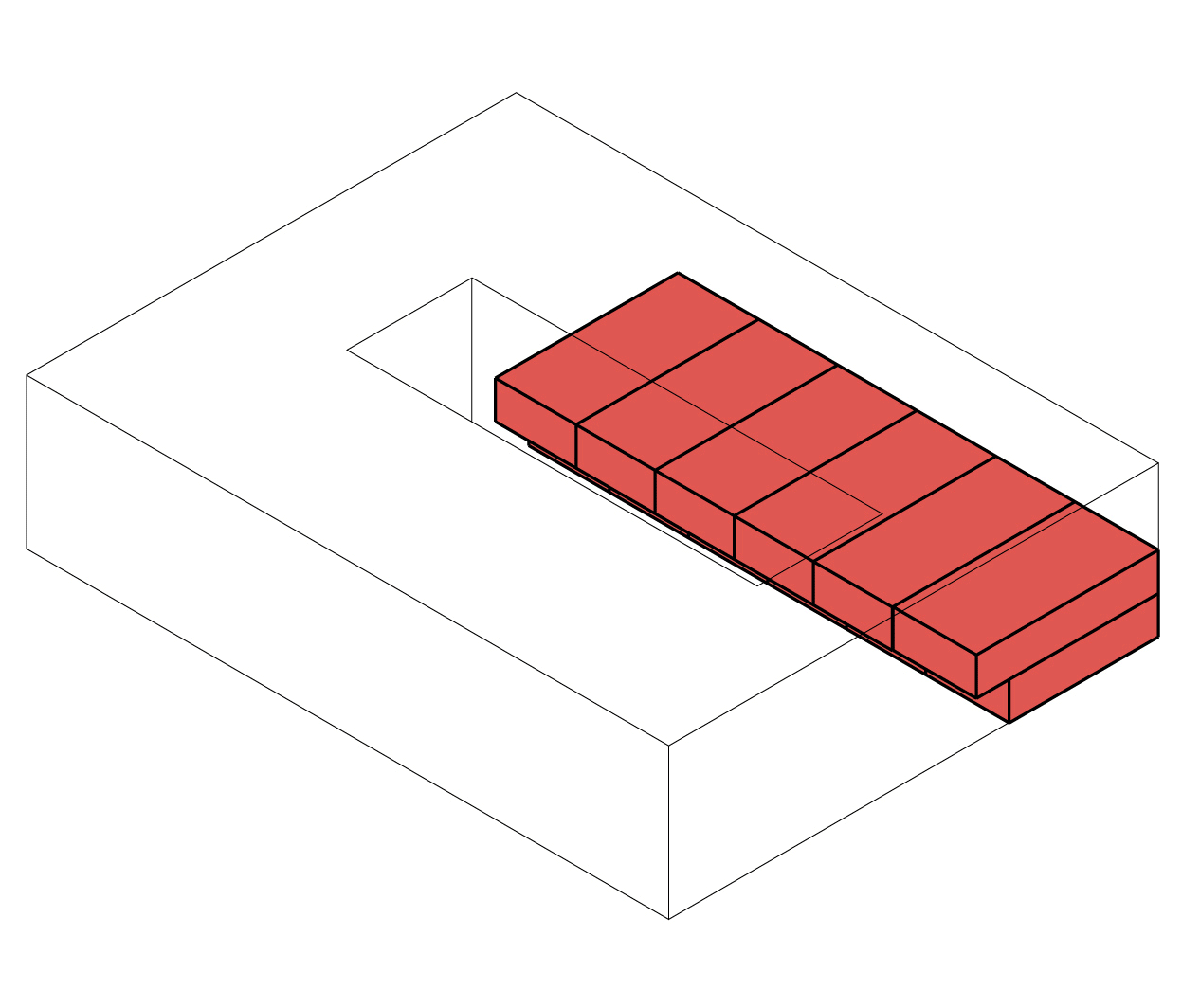 The five different housetypes can be combined as desired.