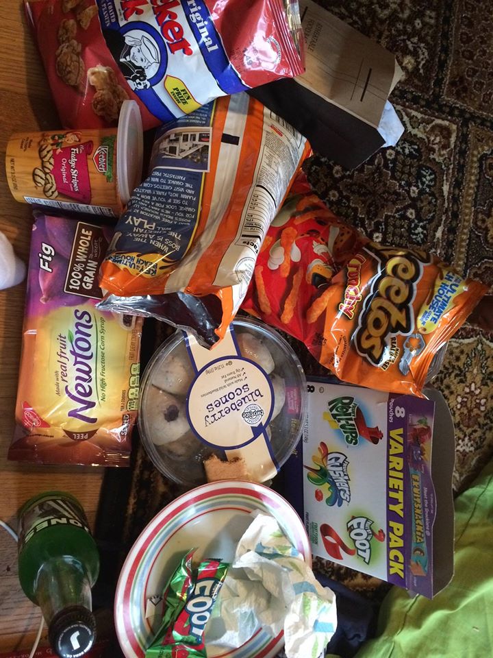 They made me try "American snacks"...at least there was no spray on cheese...