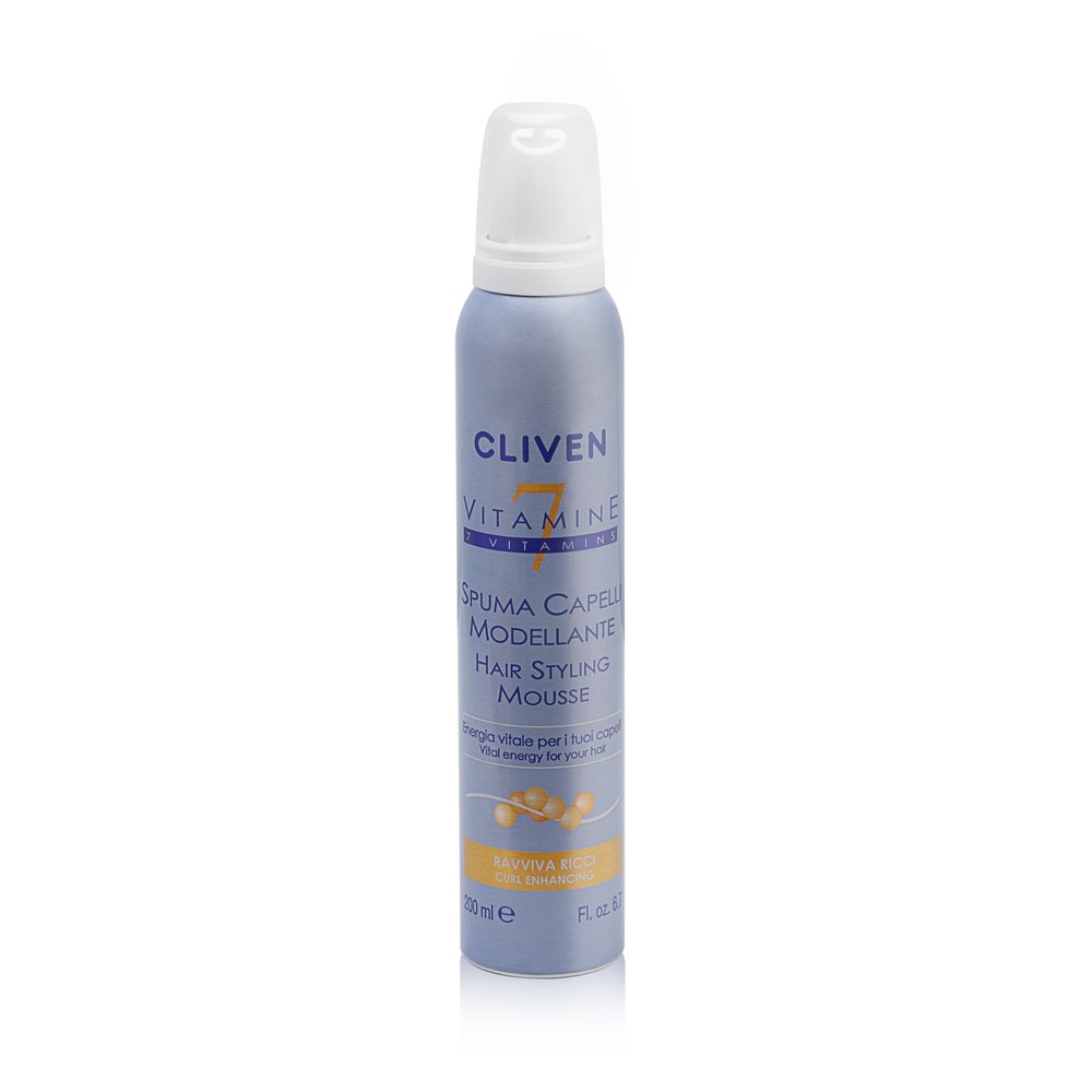 7 Vitamins Curl Enhancing Hair Mousse with Wheat Proteins, 200 ml — Cliven
