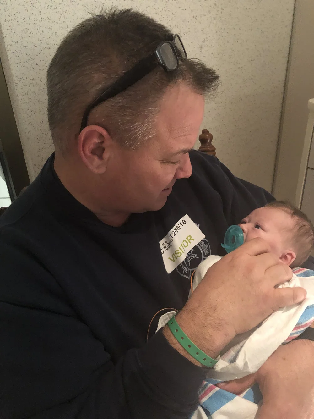 Snuggles with Grandpa Tom