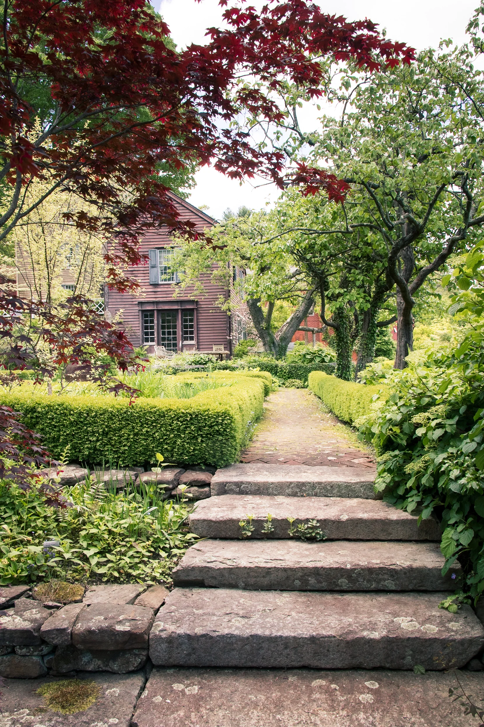 Hollister House Garden Stone steps lead visitors in all the right directions.