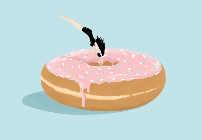 Doughnut Diver | 5x7 print