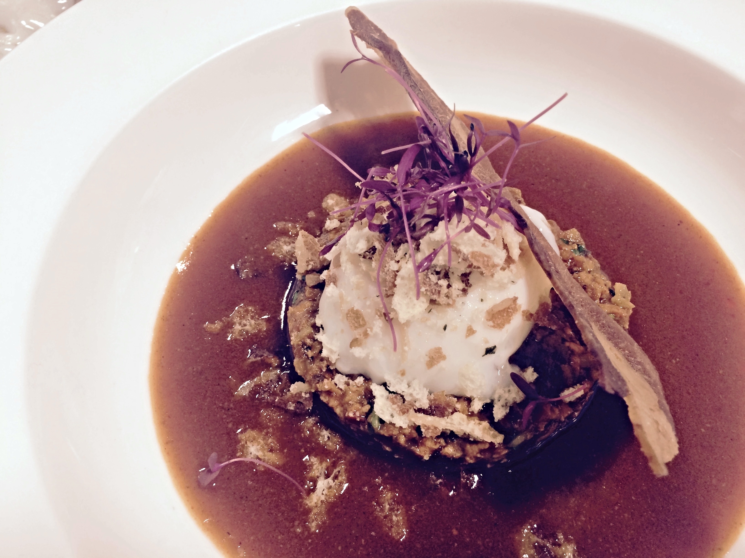 63C Egg Curry, Chicken Keema, Bacon Crumbs