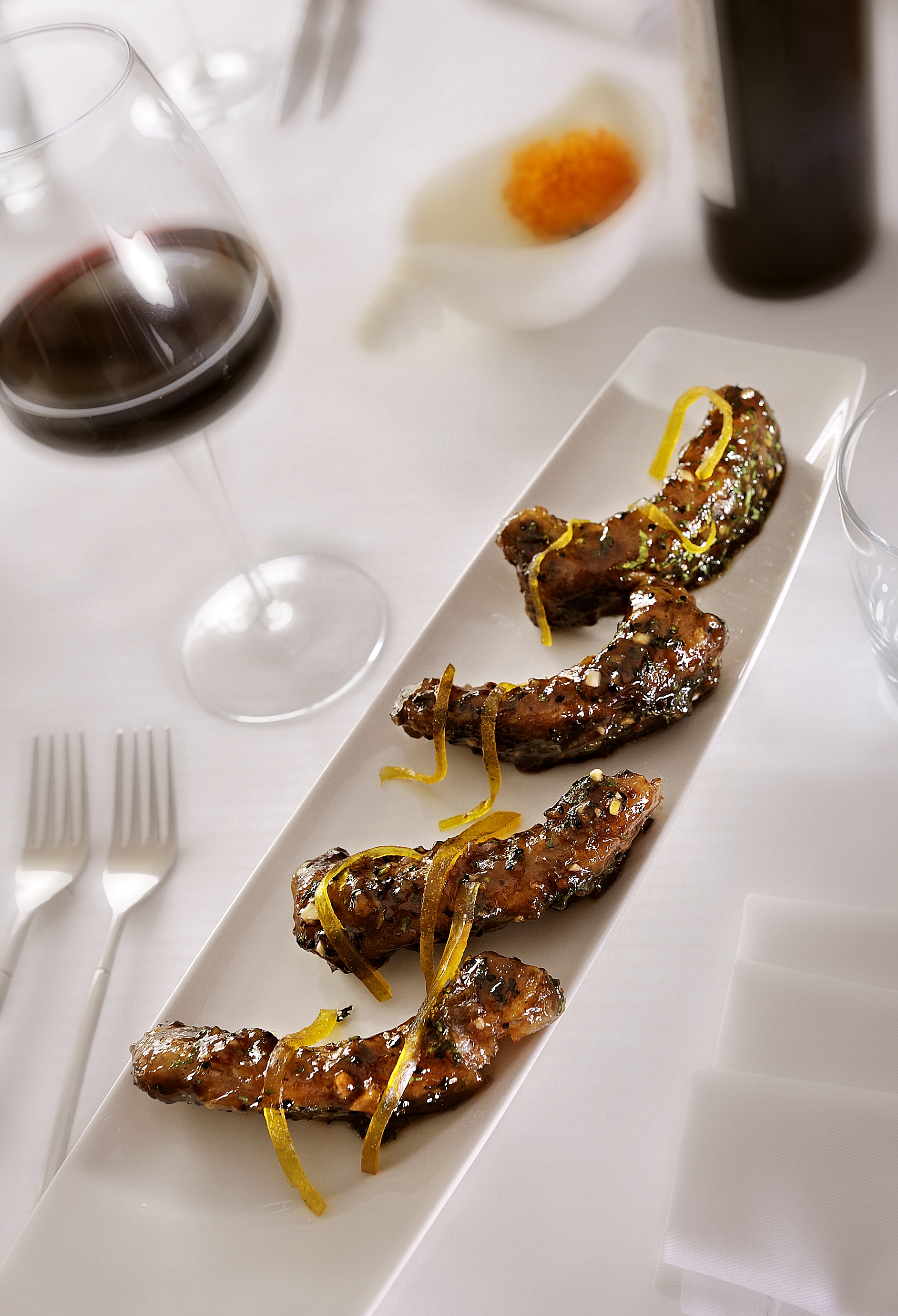 Meetha Achaar Canadian Spare Ribs, Sun Dried Mango, Toasted Kalonji Seeds