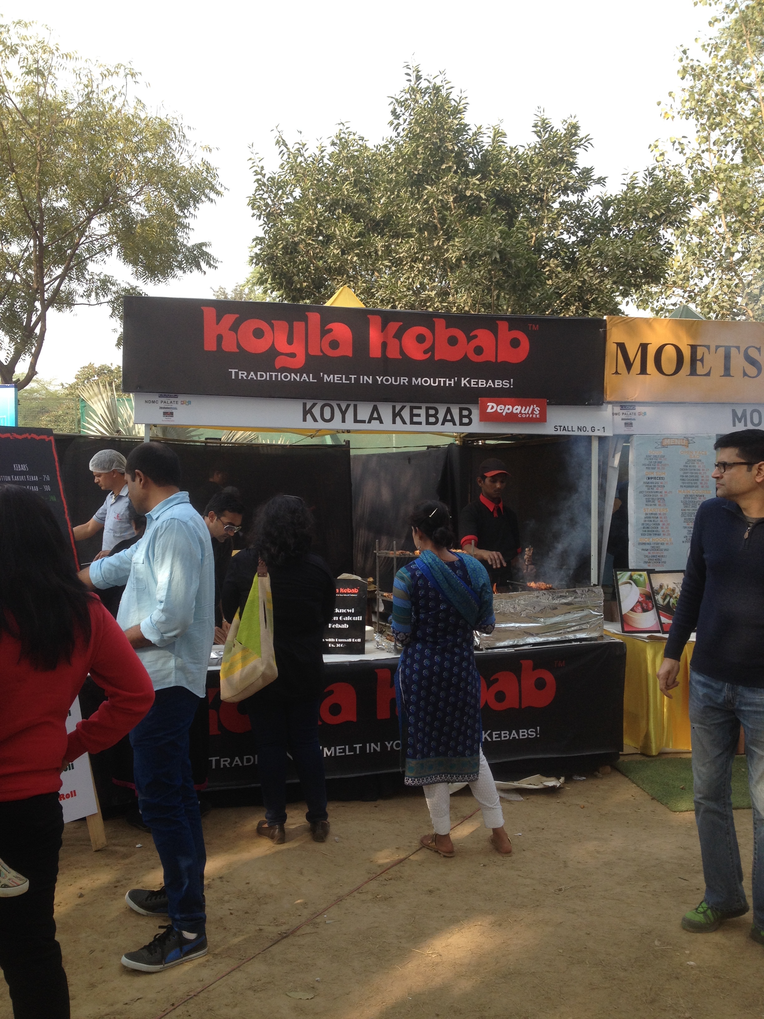 Koyla Kebabs churning out Kebab rolls like clock work