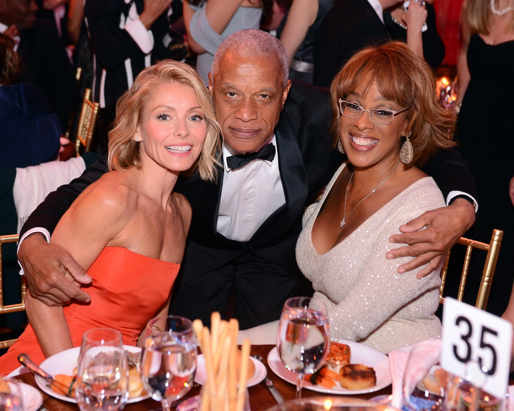 Kelly Ripa, Guest and Gayle King ©2014 Stephen Lovekin/Getty Images for UNICEF