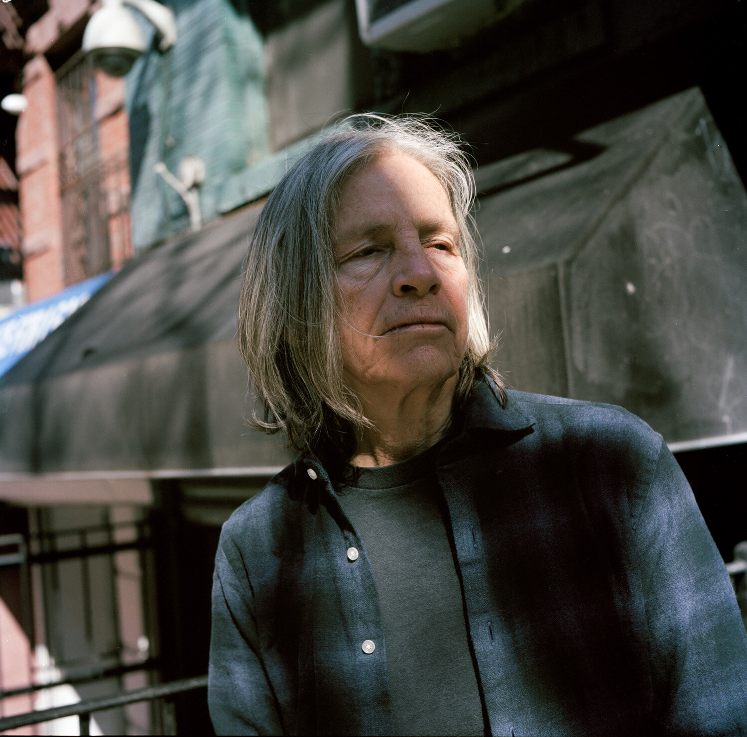  New York City 2019 03 11 Eileen Myles, writer and poet. Shot in New York on assignment for Dagens Nyheter. Shot on a Rolliflex and Kodak porta 160. 
