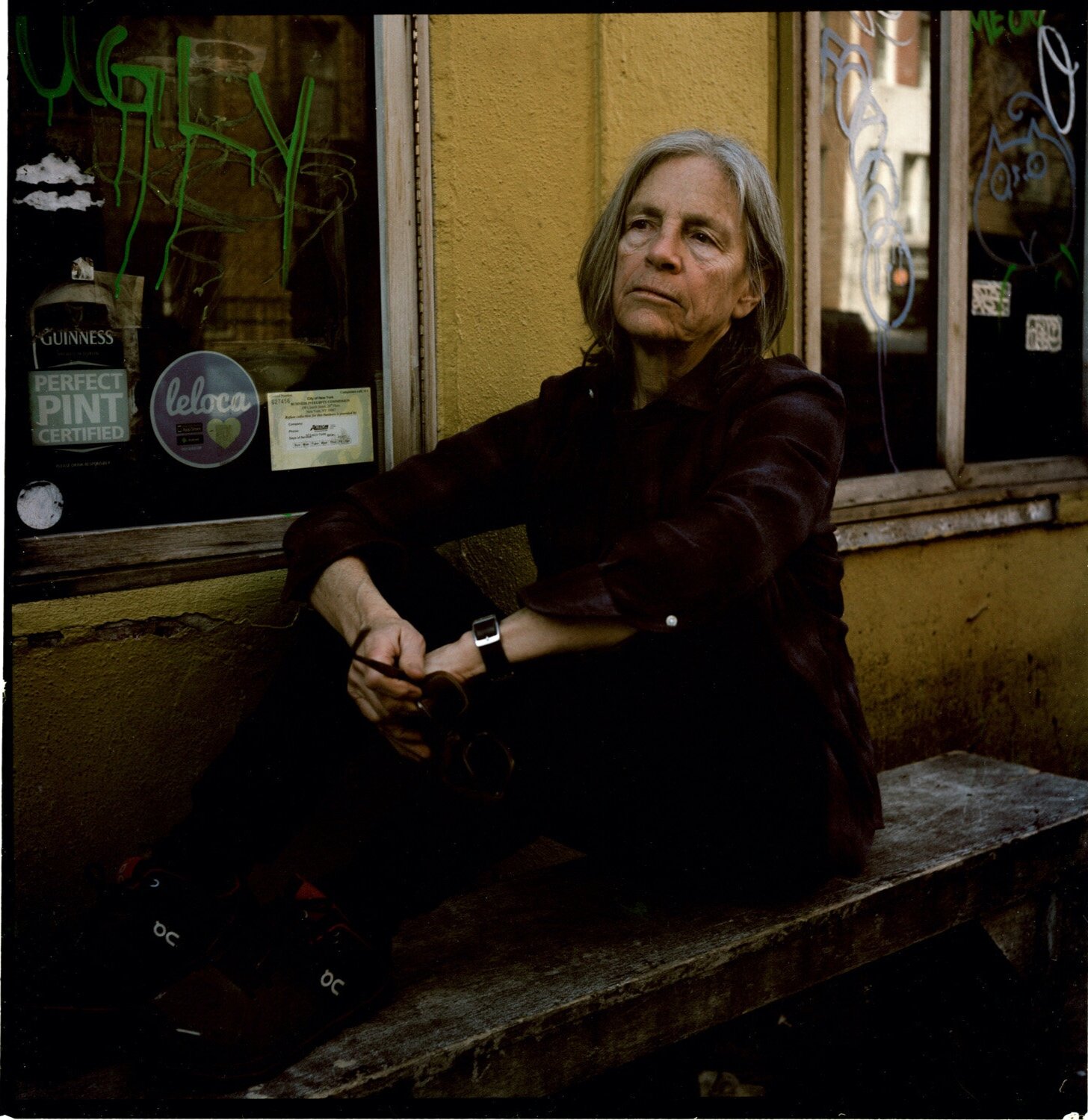  New York City 2019 03 11   Eileen Myles, writer and poet. Shot in New York on assignment for Dagens Nyheter. Shot on a Rolliflex and Kodak porta 160. 