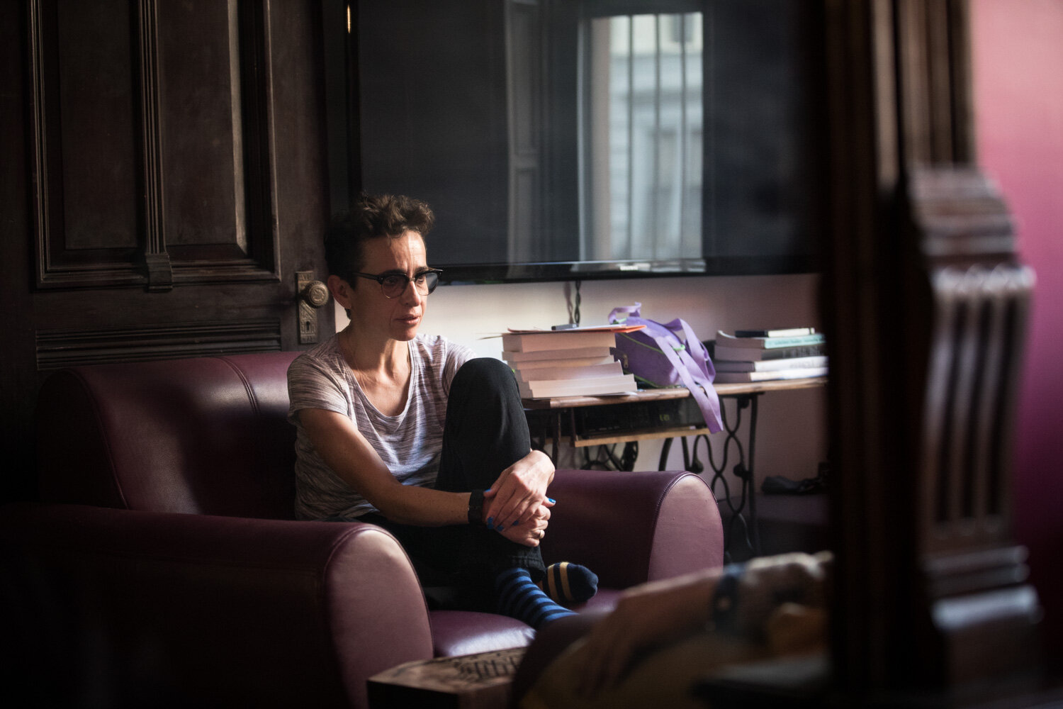  HARLEM, NEW YORK 2017  11 10 Masha Gessen, Russian-American journalist, author and activist. Shot in Harlem, New York for Dagens Nyheter. 