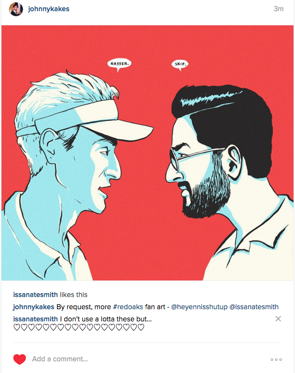 Sweet #Redoaks fan art by @ johnnykakes