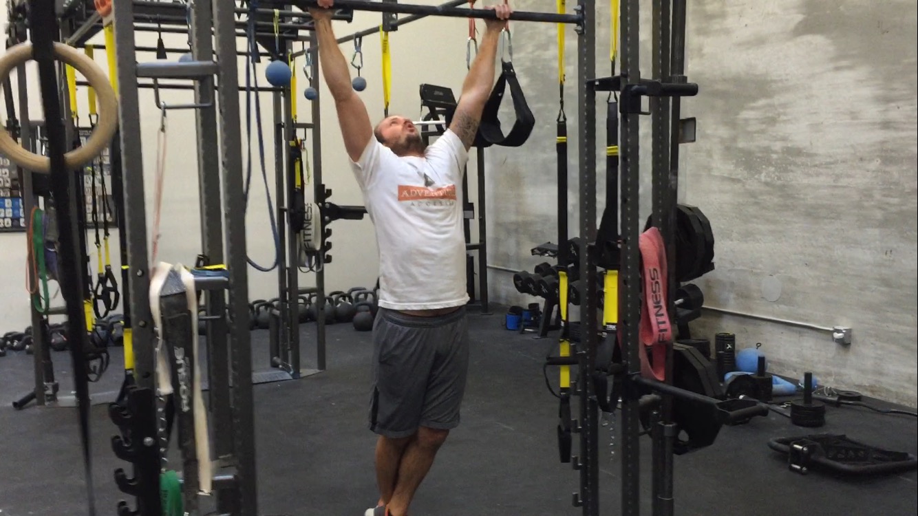 Male Winner: Aaron Wolf performed 35 total pull-ups!
