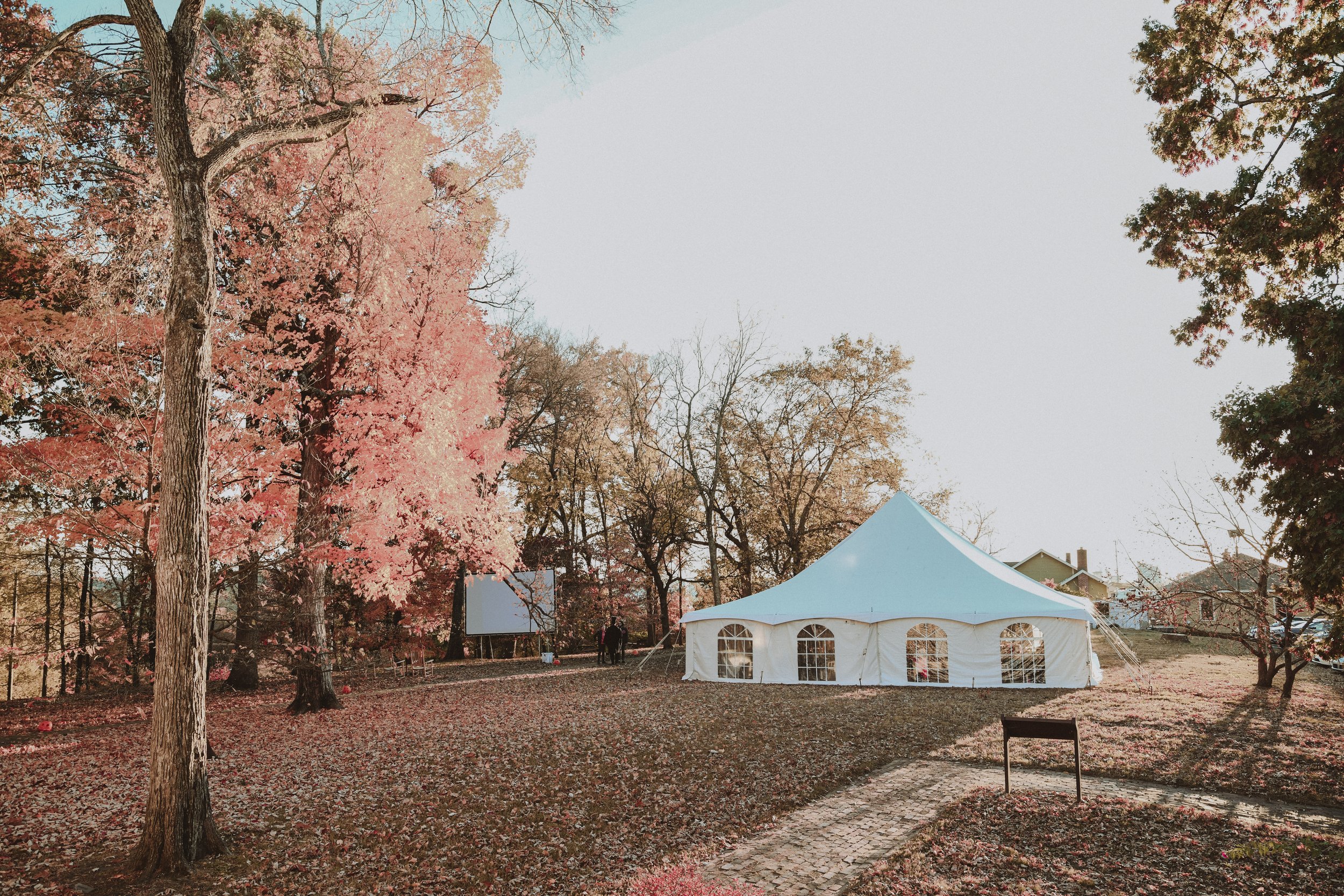  House of Tarot tent as seen from Mabry-Hazen House porch. Photo  @awsnapshots  