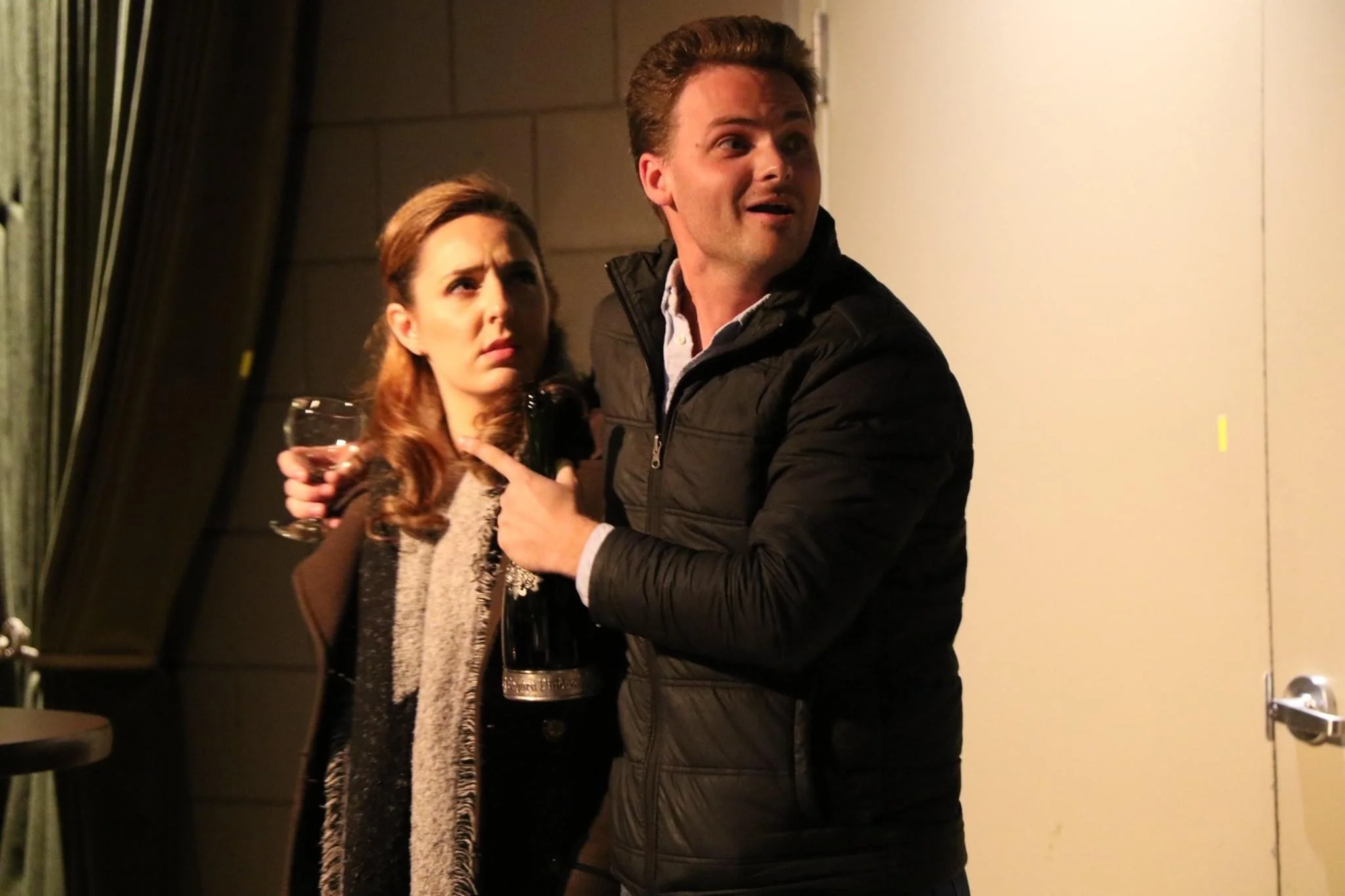 Isabelle/Madeleine, The Face on the Barroom Floor.  Nolan Kehler as Lary/Matt. Opera Fright Night, Flipside Opera & The Little Opera Company, 2019. Photo: Heather Milne.