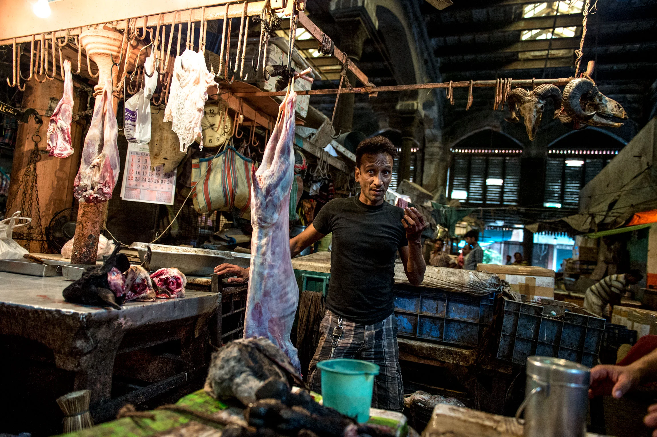New Market Kolkata India slaughterhouse | Butchers undergo a rigorous and precise training which covers both handcraft and ritual/spiritual practices.