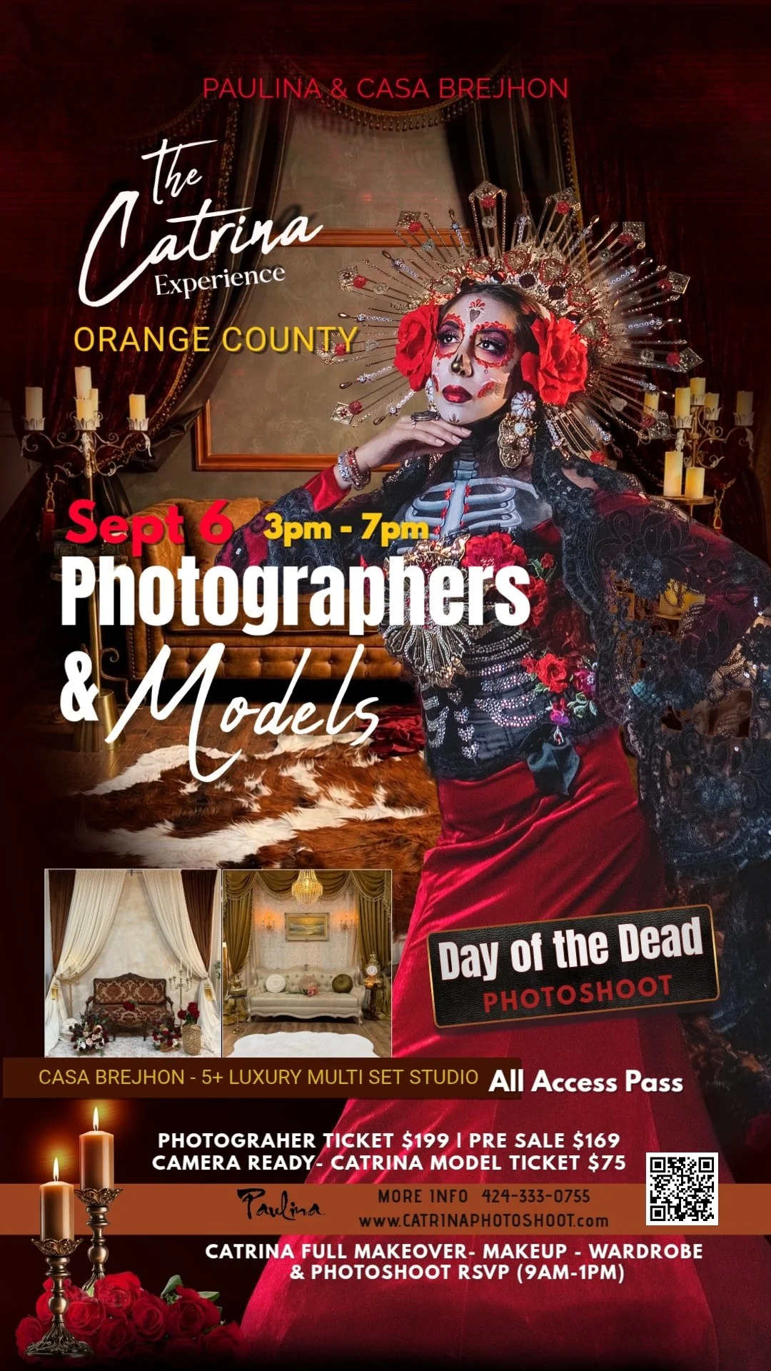 The Catrina Experience OC - Photographers and Catrinas Event Sept 6 by Paulina at Casa Brejhon