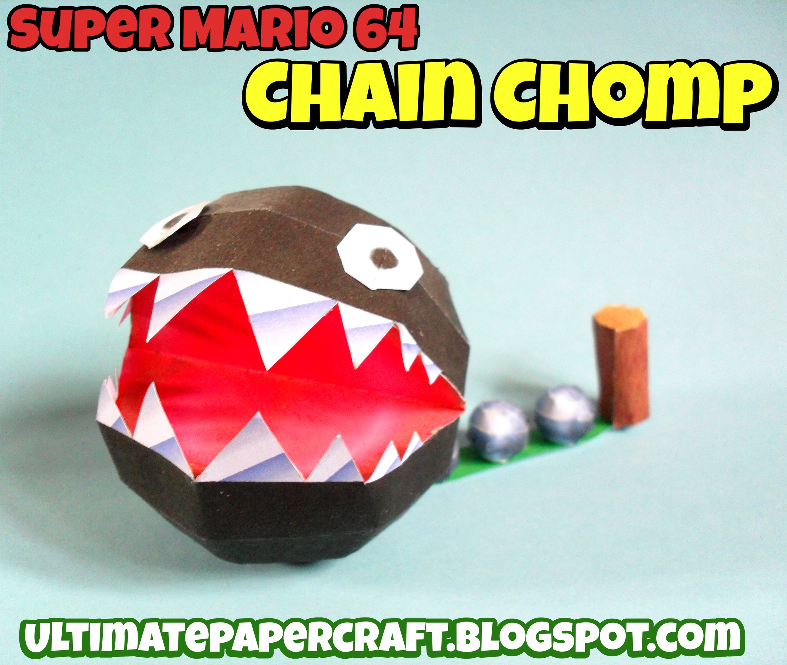 Super Mario 64 Chain Chomp - Paper Duplicator.