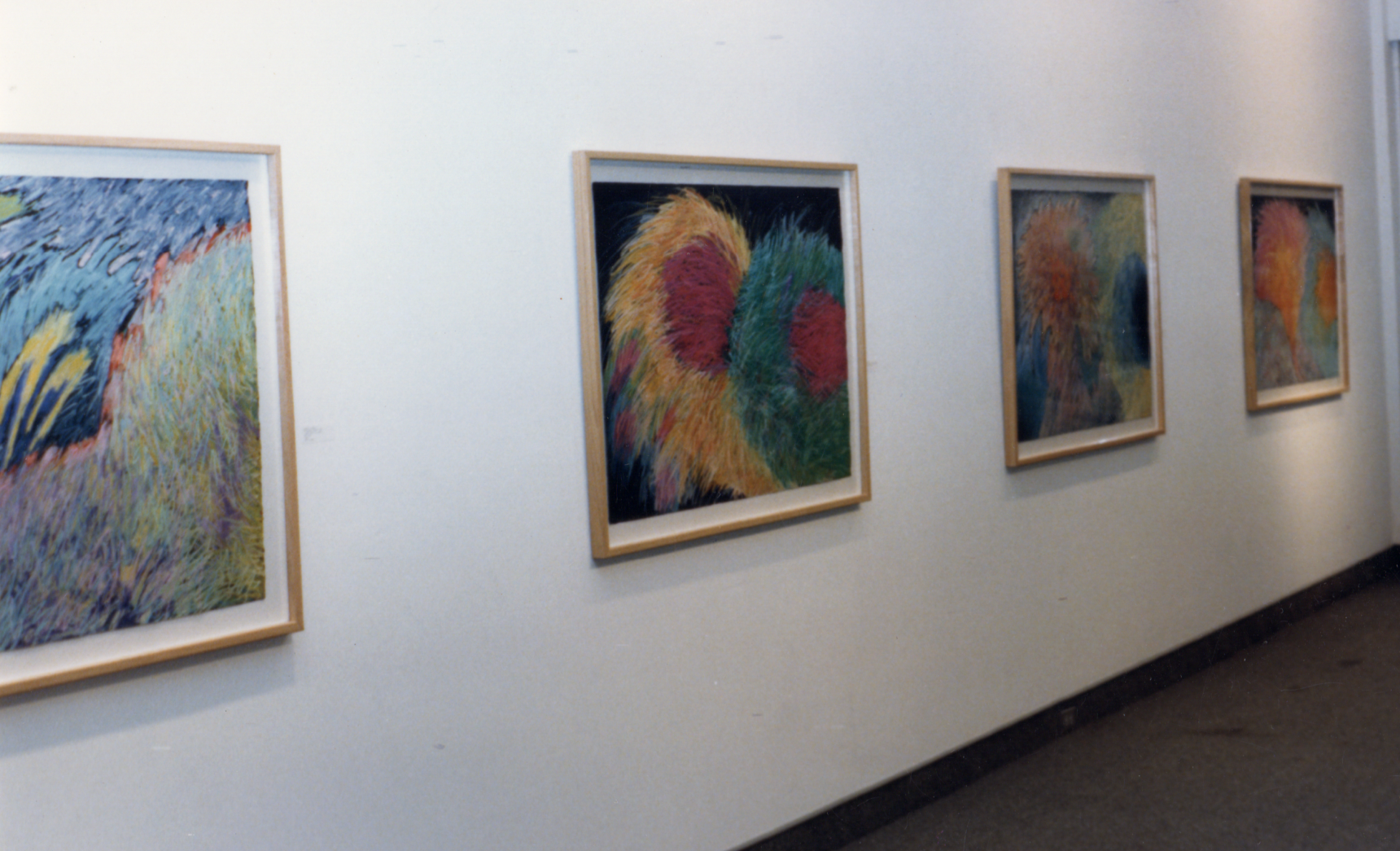 GP Work on walls at Gillman Gallery Show 1986.png