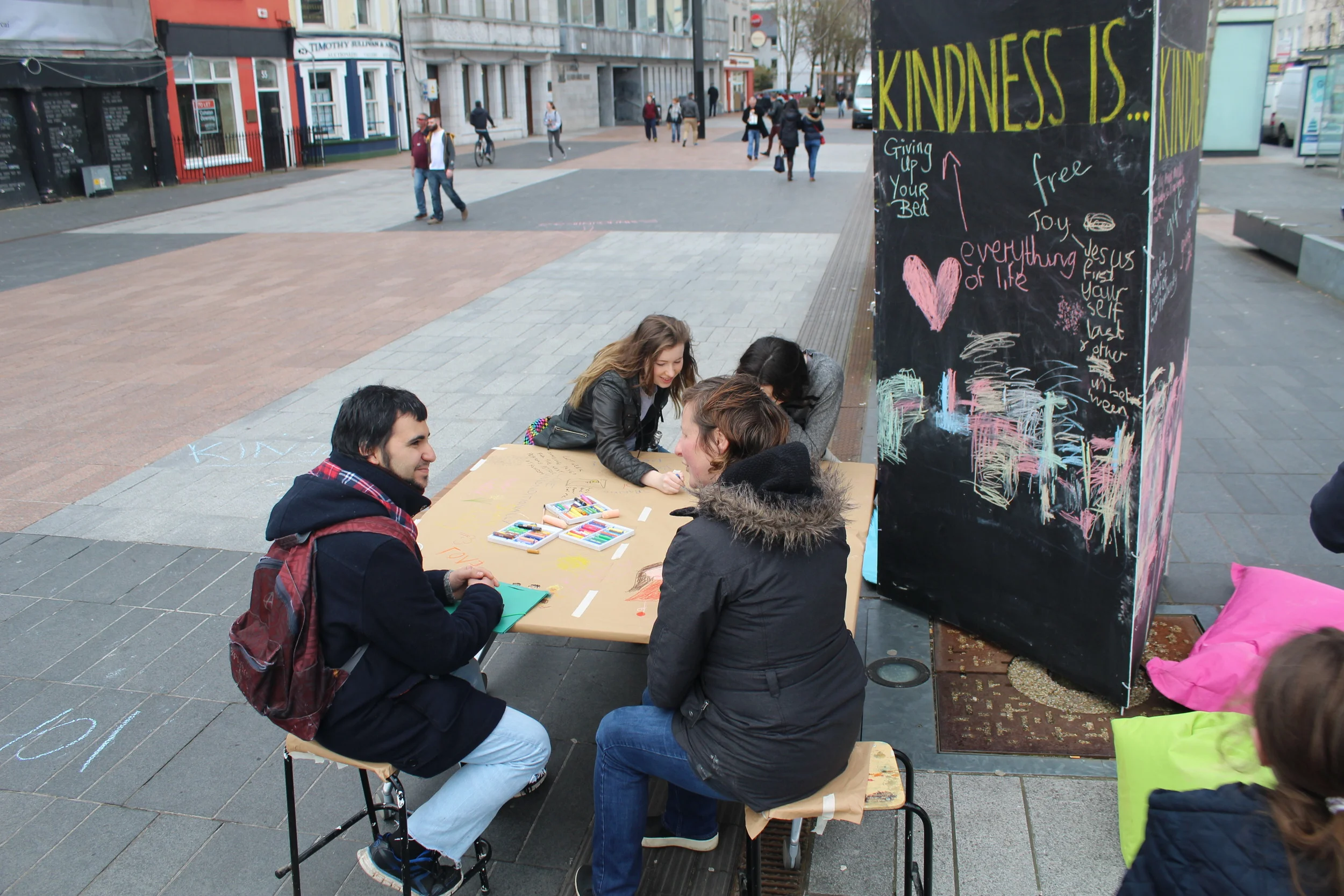 Meeting new people and spending time talking about and thinking about what is kindness? When is that last time I was kind to someone?