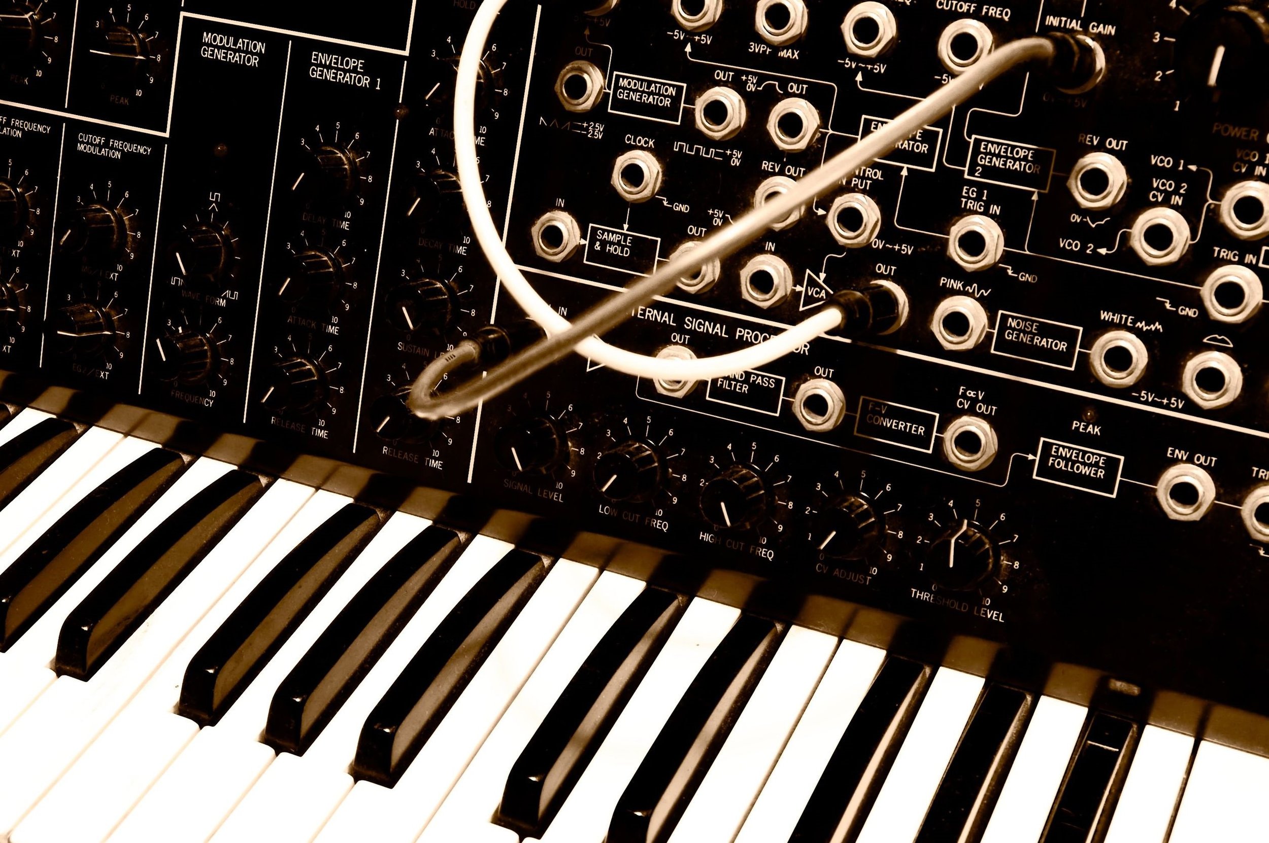 Most synths, like to Korg MS-20 above,&nbsp;use a piano-style keybed as an input mechanism. The Vindor ES1 uses the rising and falling of the player's breath to measure attack, decay, sustain, and release.