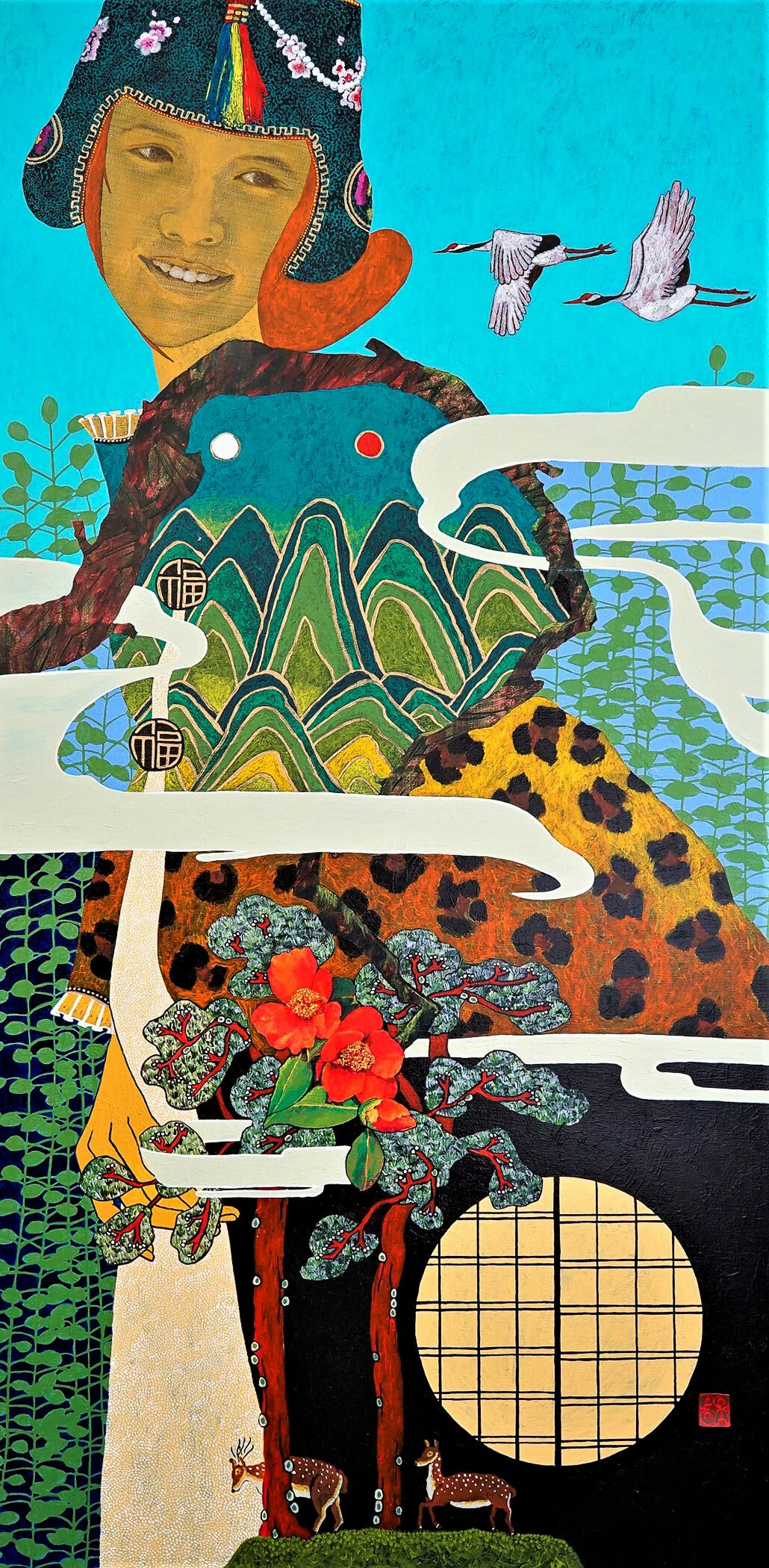 Home, 24in x 48in, Mixed medium, 2020, Available