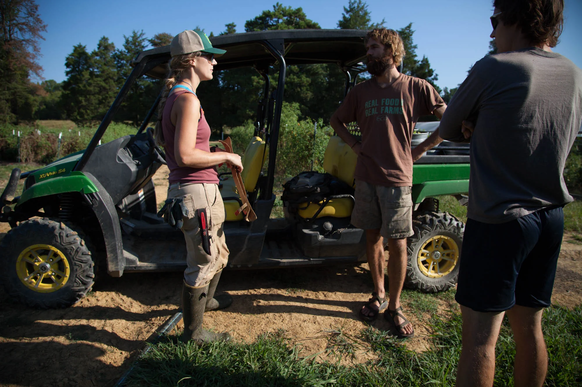 Teamwork and independence are both key to the overall success of the farm. Vegetable Production Manager, Melissa Rosenberg, says part of what attracts her to working on a farm is a love of nose to the ground, solitary, hard work. “I’m a human being, a social creature, but I think a lot of farmers like the solitary quiet that comes along.” She also appreciates the farming community in North Carolina and how supportive and collaborative everyone is. “I have a problem, they have solutions. If somebody comes up with one, why reinvent the wheel?"