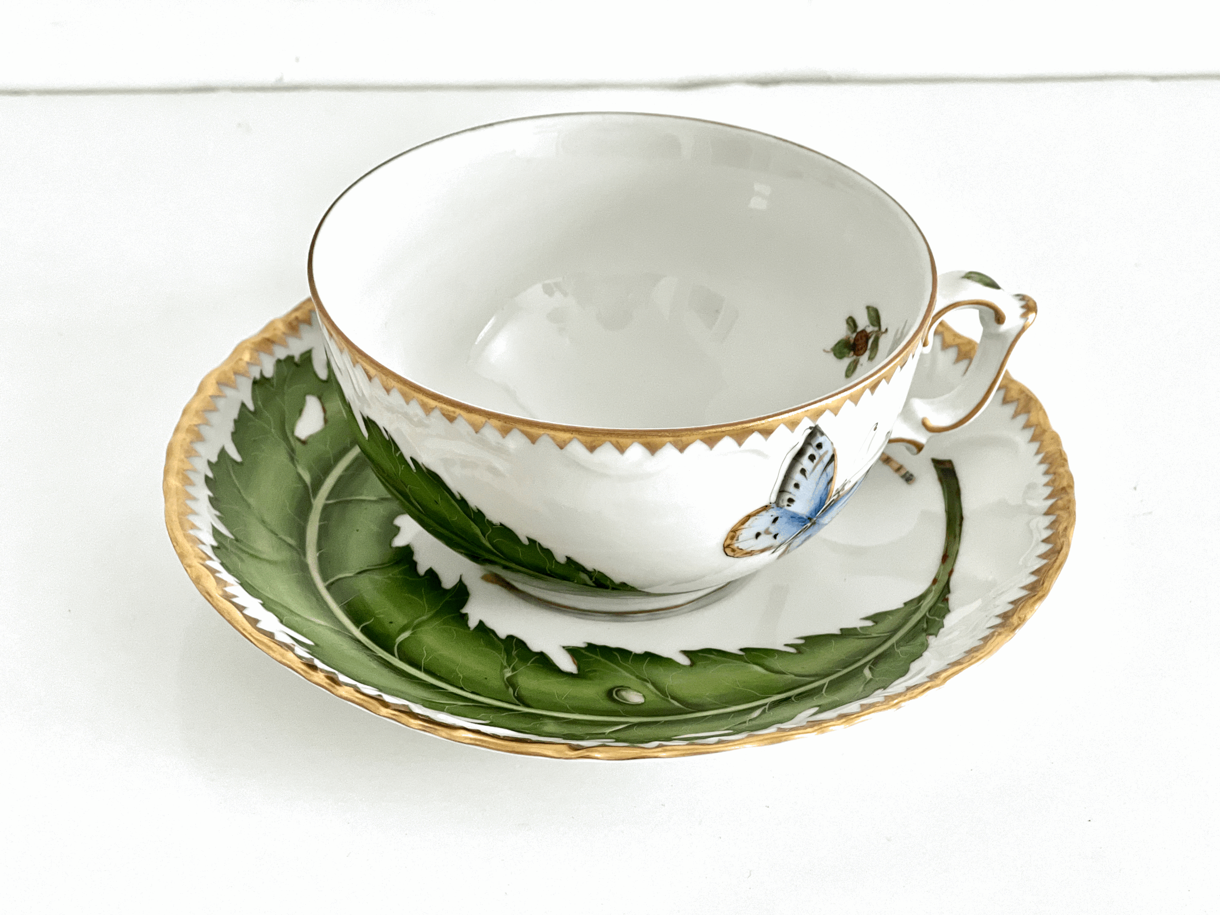 Home Décor Baskets & Bowls Handpainted ceramic leaf saucer ceramic