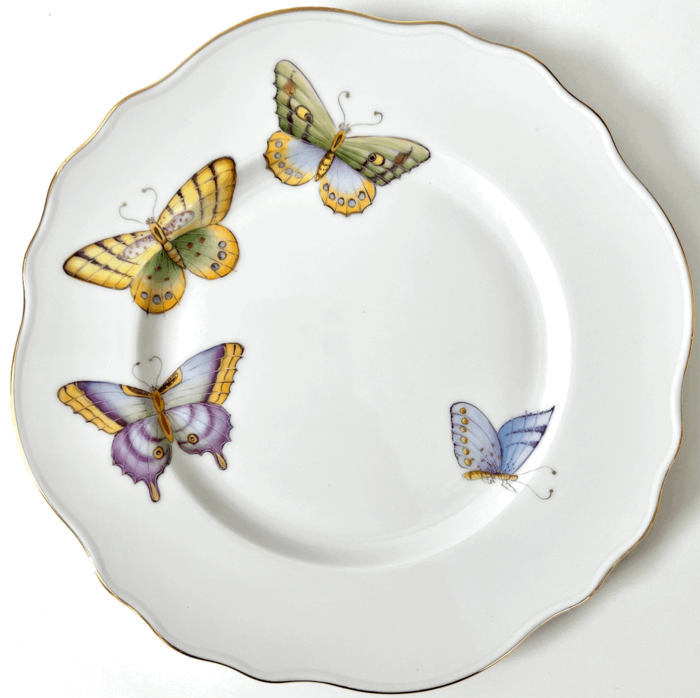 Exclusive collection of hand painted porcelain dinner plates