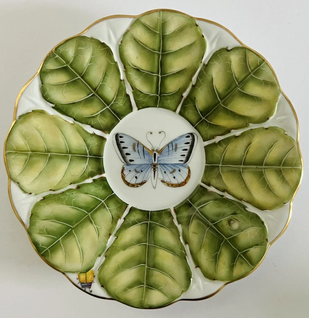 Exclusive collection of hand painted porcelain dinner plates