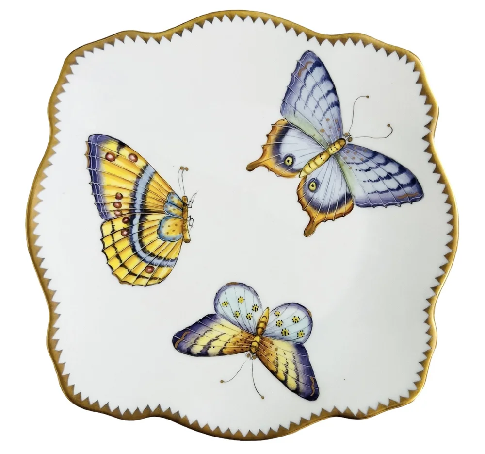 Exclusive collection of hand painted porcelain dinner plates