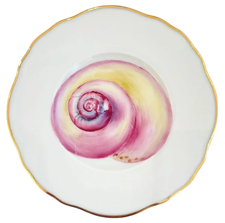 SH1P - SEASHELL BREAD &amp; BUTTER/APPETIZER PLATES