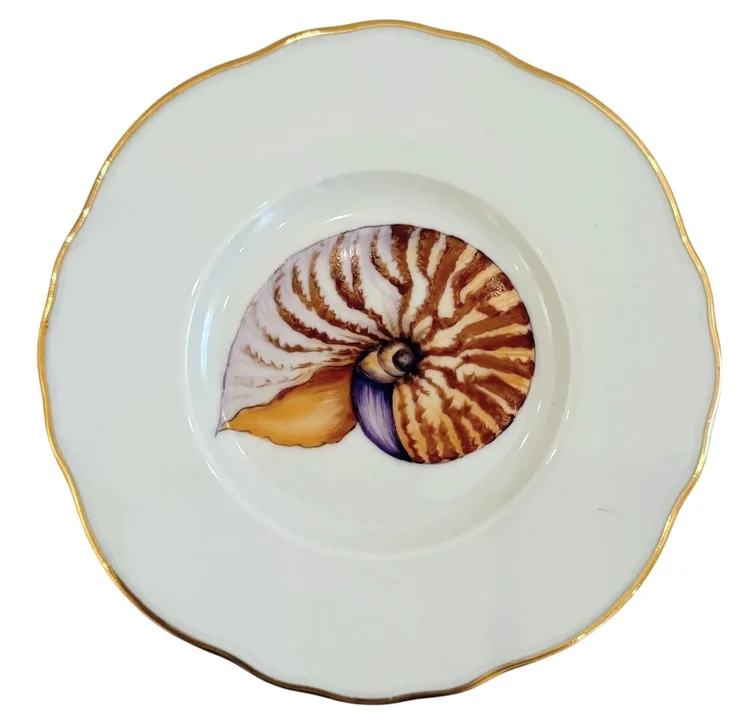 SH3P - SEASHELL BREAD &amp; BUTTER/APPETIZER PLATES