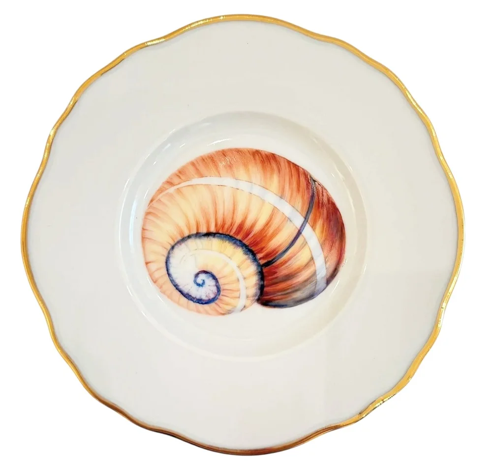 SH5P - SEASHELL BREAD &amp; BUTTER/APPETIZER PLATES