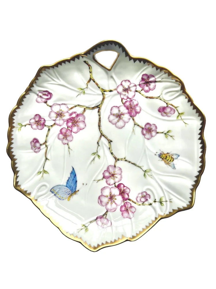 BV10 - CHERRY BLOSSOM LEAF SHAPED DISH
