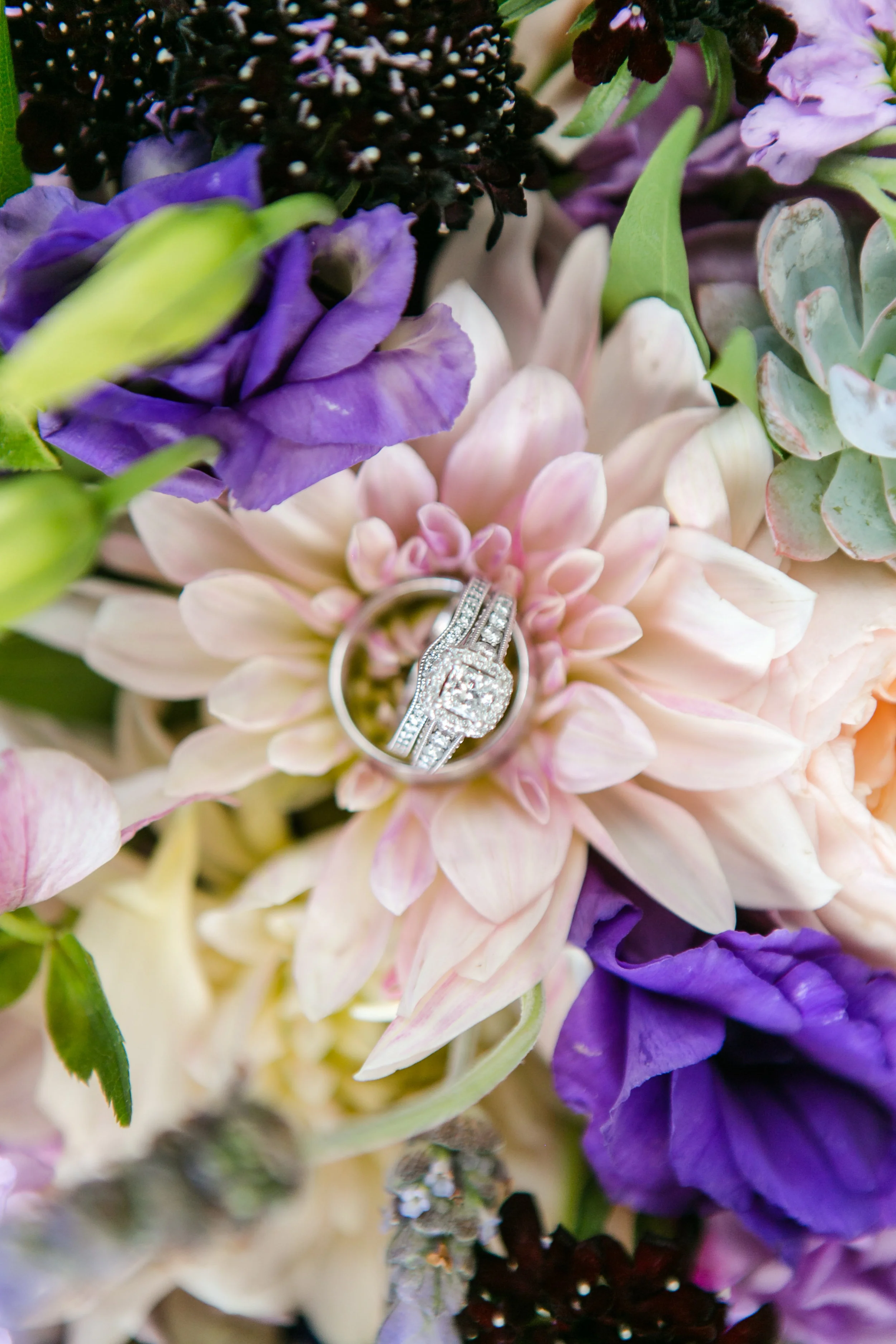 Purple and Blush Bridal Bouquet | Michelle Garibay Events | Leah Marie Photography