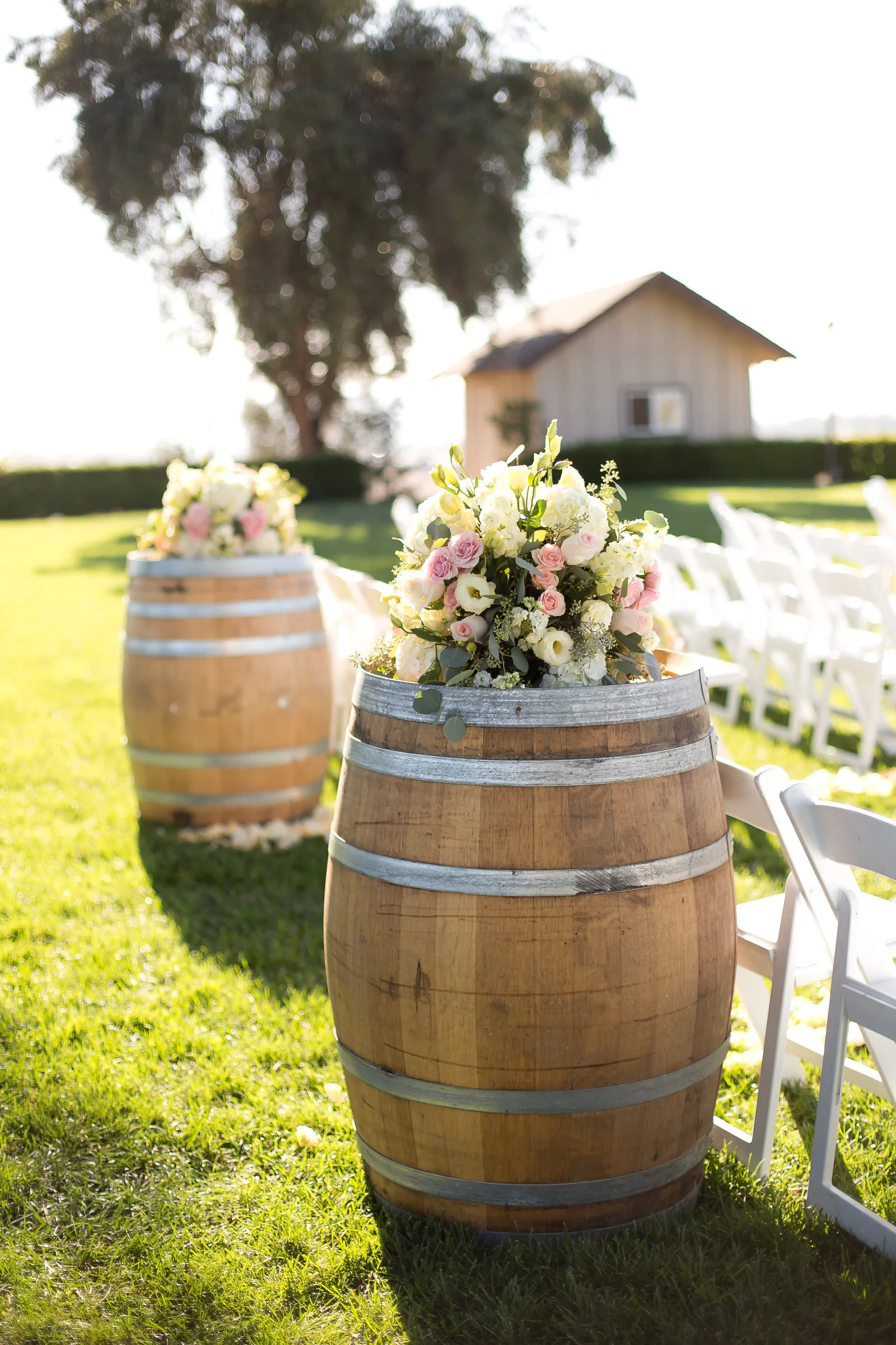 Ceremony Wine Barrels | Michelle Garibay Events