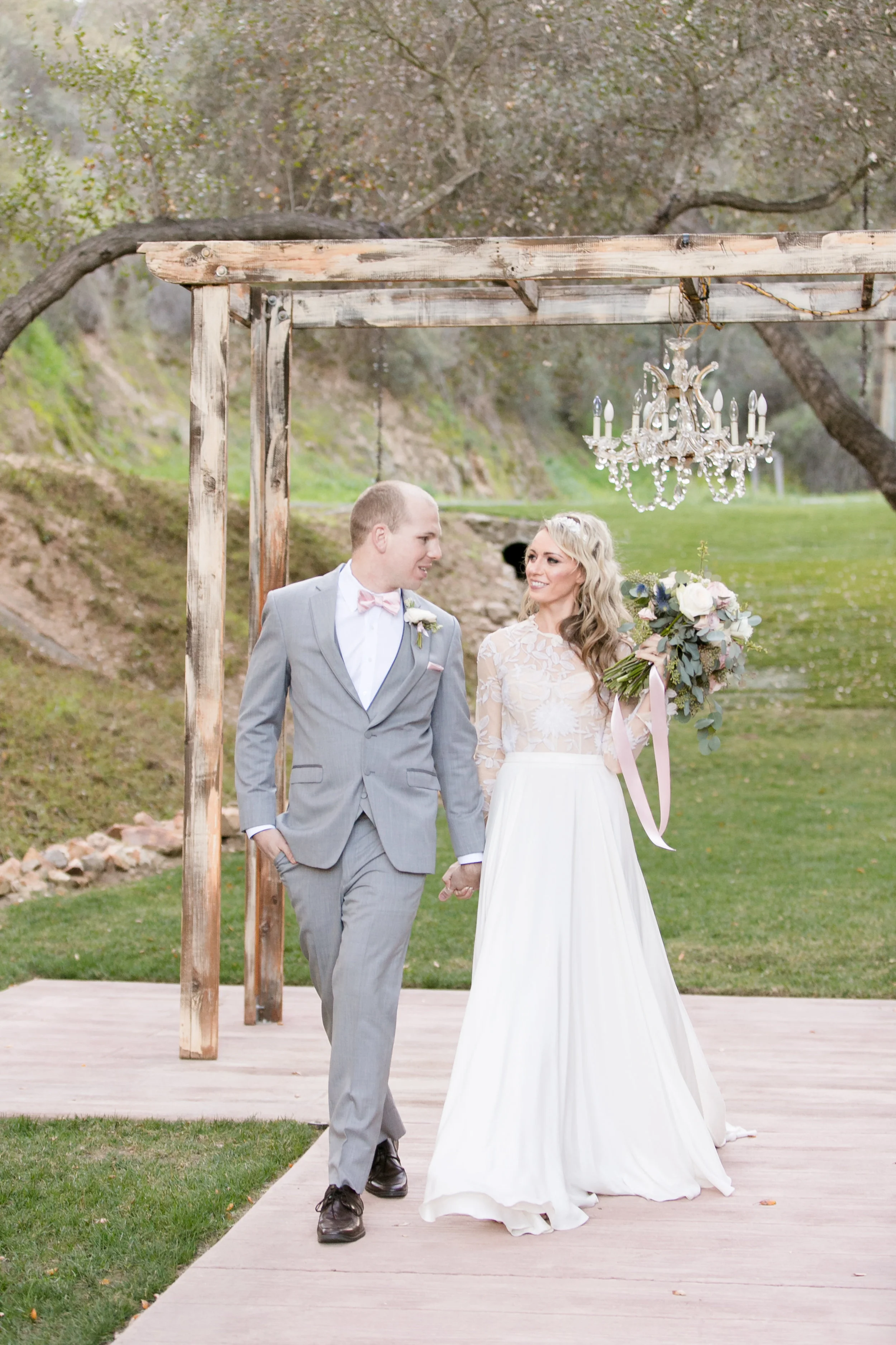 Whimsical Romantic Wedding Inspiration in Blush and Blue | Leah Marie Photography | Michelle Garibay Events
