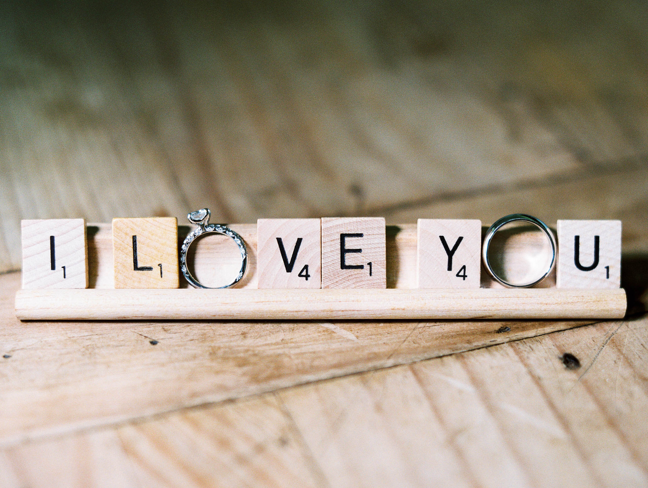 Michelle Garibay Events | Elegant Oahu Wedding | Loulu Palm Estate | Scrabble Wedding Details