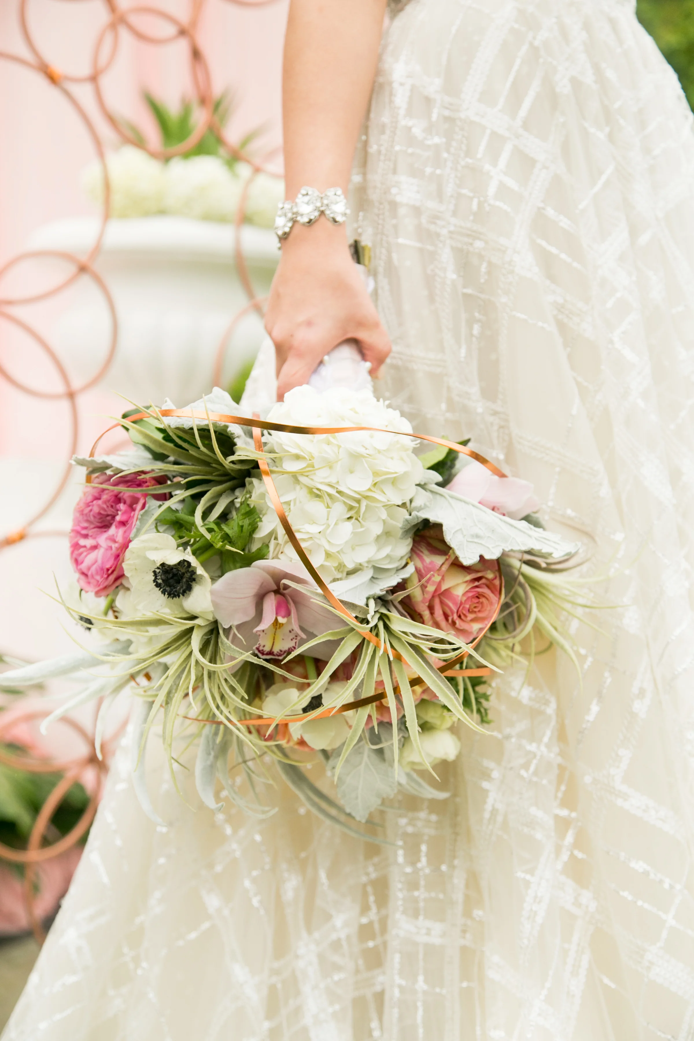 Modern Glamour in Rose Gold, Black and Gray | Ashley La Prade Photography | Michelle Garibay Events